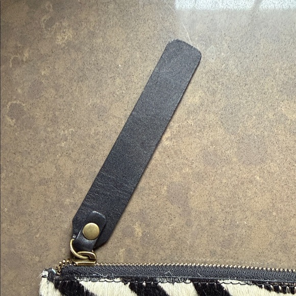 Parker Thatch Zebra Hair Zip Pouch - Picture 3 of 5